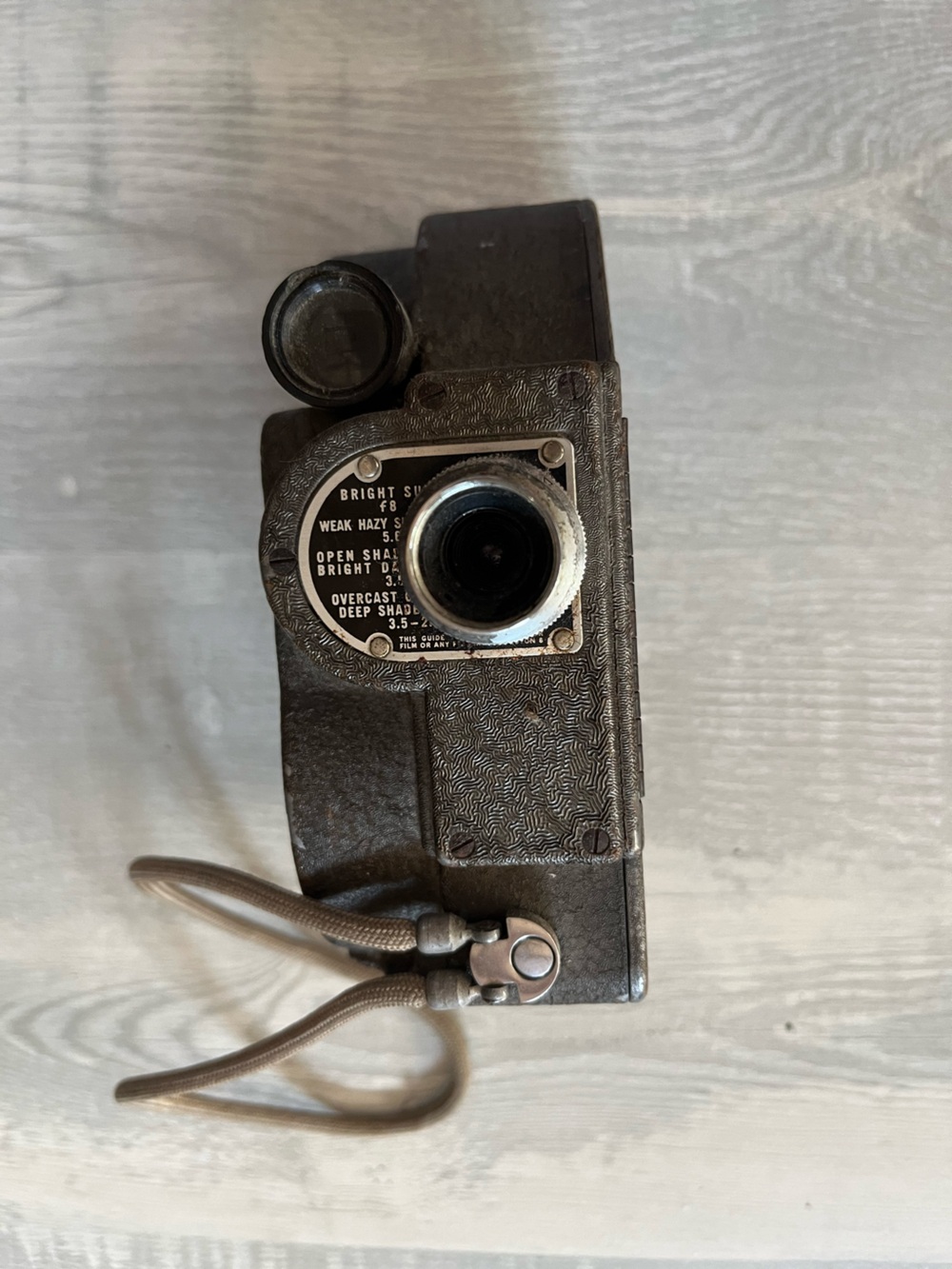 Vintage Metal Handheld 8mm Camera Accessory in Dark Gray